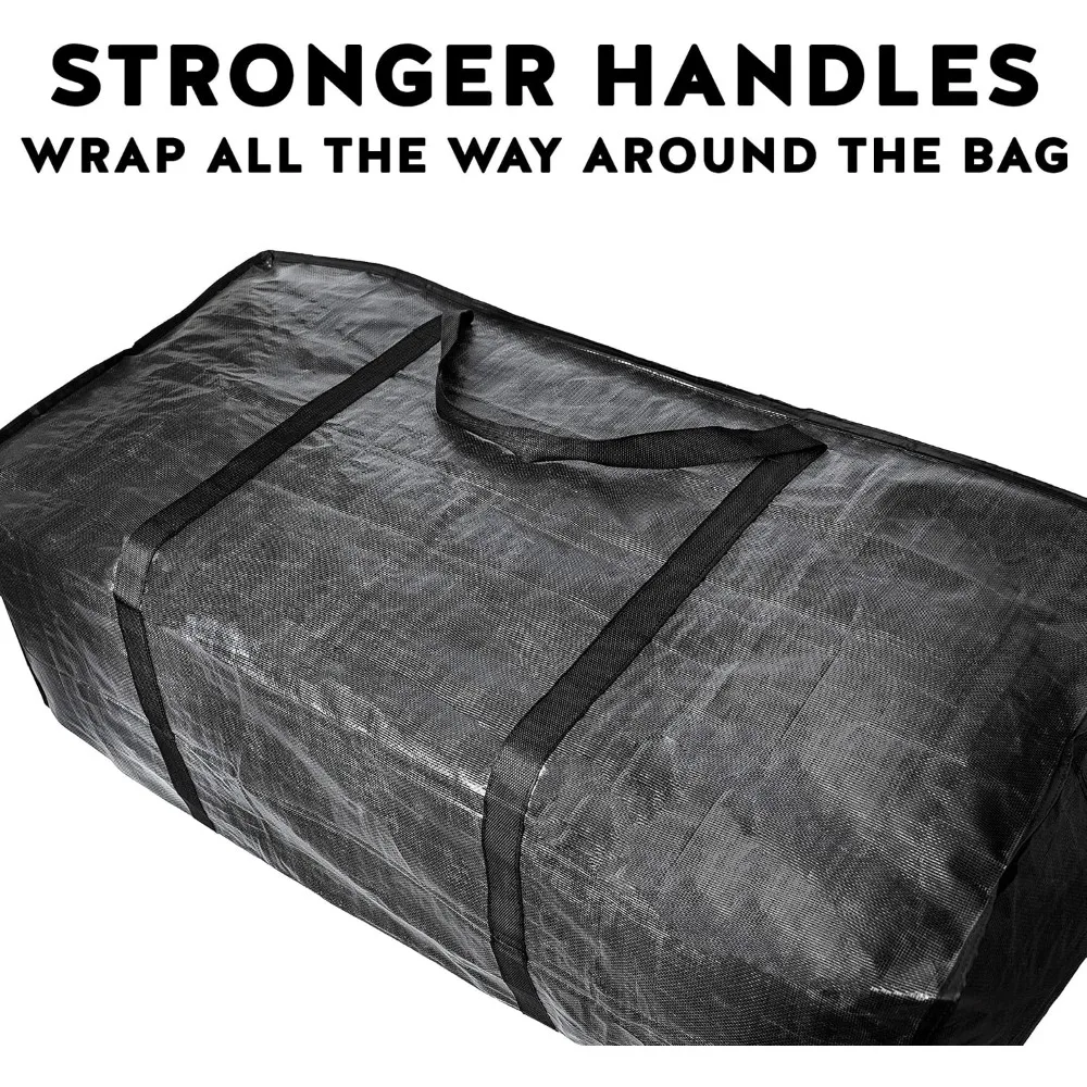 Extra Large Heavy-Duty Storage Bags - 68.5 Gallon XXL Jumbo Reusable Moving Totes with Strong Handles