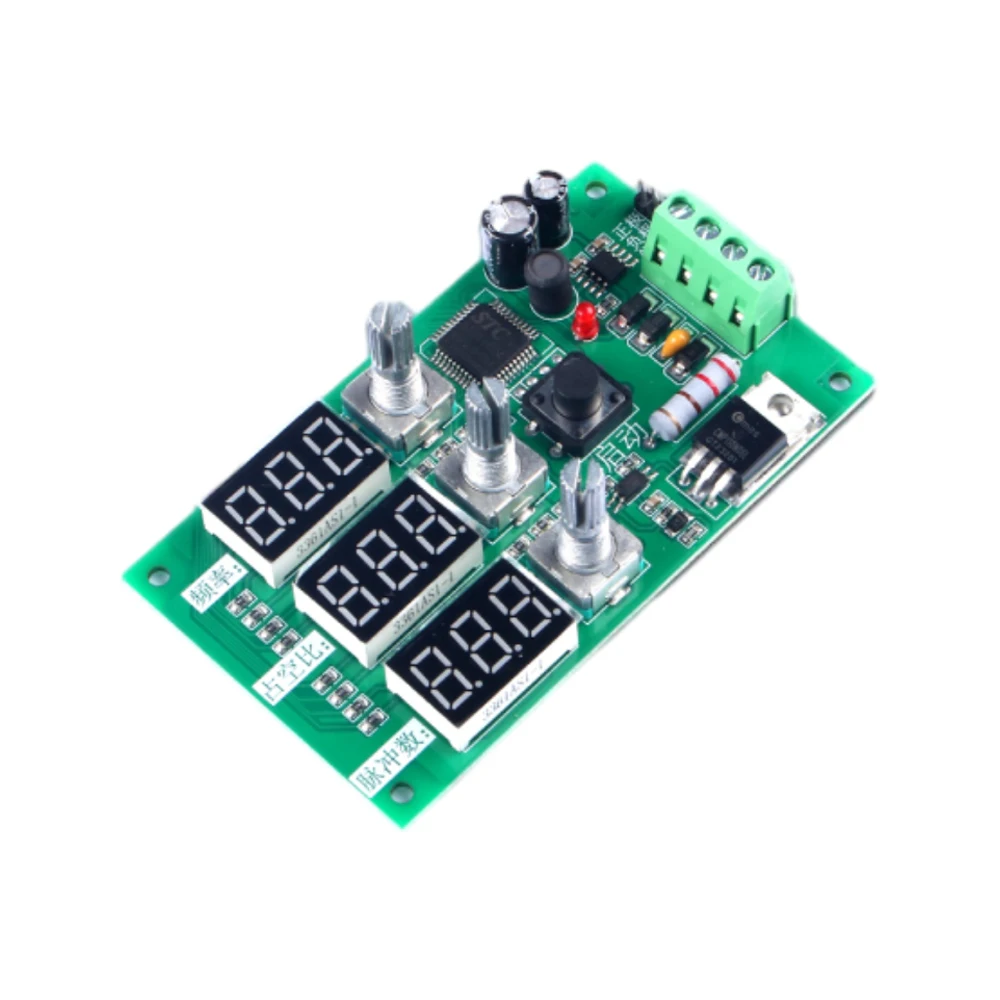 

PWM Dimming Speed Regulation Module Frequency Duty Cycle Pulse Number Adjustable for Square Wave Rectangular Wave Stepper Motor