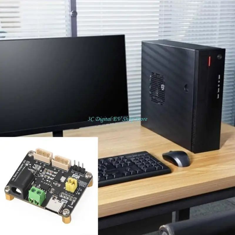 E74D Serial Bus Servo Adapter Integrates Power Supply Control Circuit Driver Board For STSC Series Serial Bus Servos