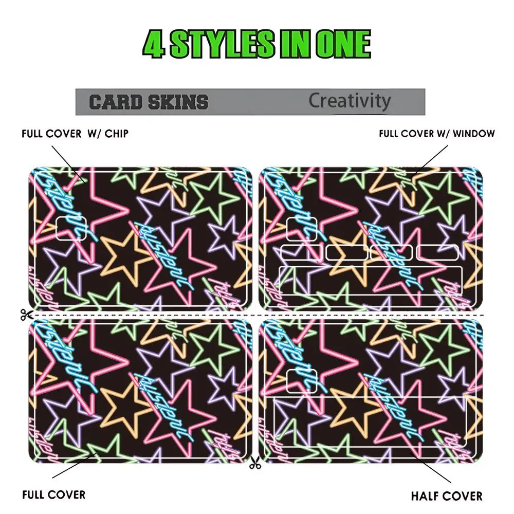H-Hysteric Glamour Girl Credit Card HD Stickers Game Card Decal Card Matte Film Skin Small Chip