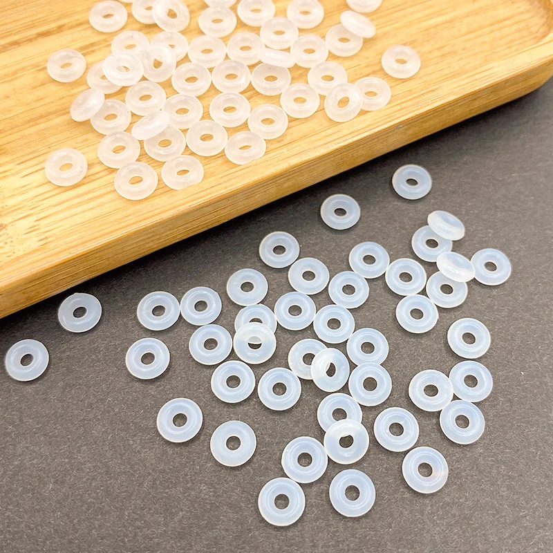 Silicone Trollbeads Charm Beads Spacer Bracelet Clip Lock Stopper Snake Chain Necklace Antiskid Locating Ring for Jewelry Making