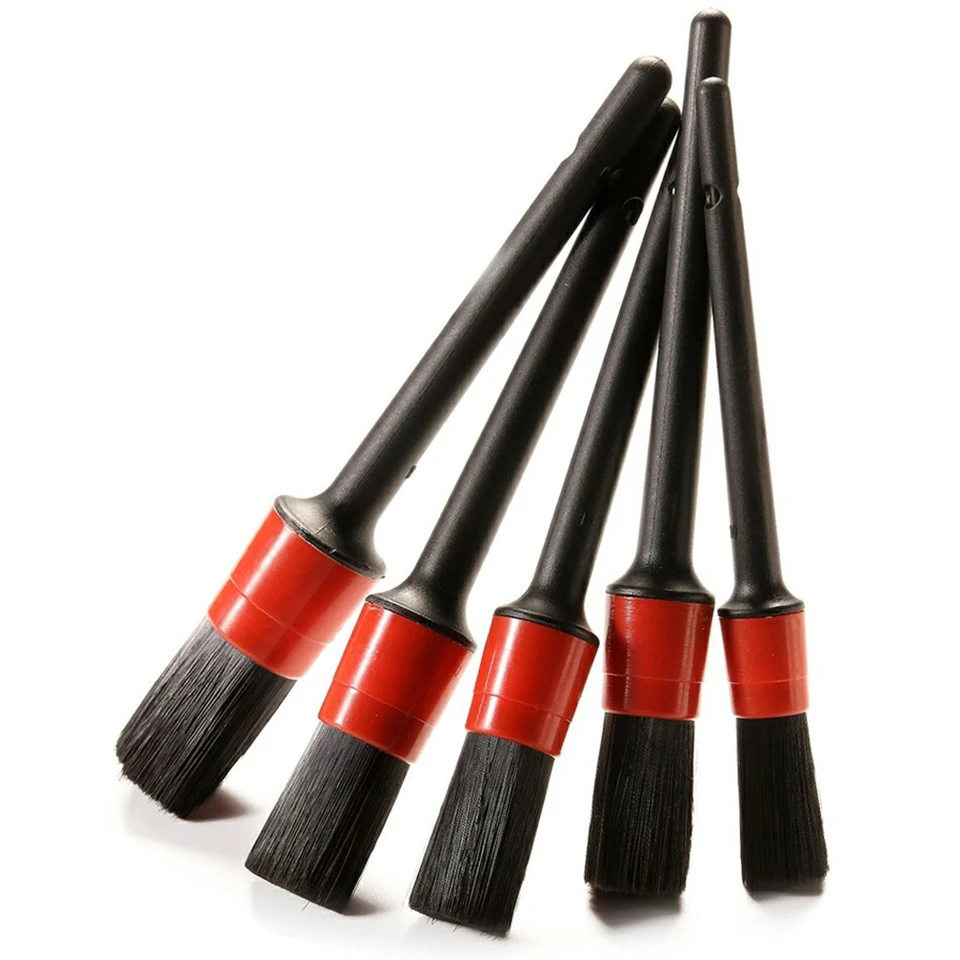 

Soft Bristle Car Detailing Brush Set 5Pcs – Multi-Purpose Cleaning Brushes for Air Vents, Wheel Rims, Interior Upholstery MO-A75