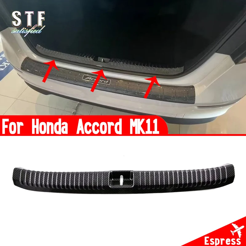 

ABS Interior Rear Bumper Sill Protector Plate Pedal Car Accessories Stickers For Honda Accord 11th Gen 2023 2024