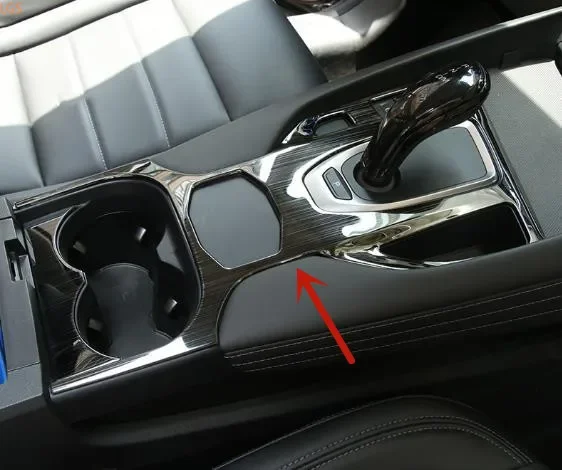 

For Haval F7 F7X 2018-2021 stainless steel Gearshift decorative frame Water cup decorative frame Scratch protection Car styling