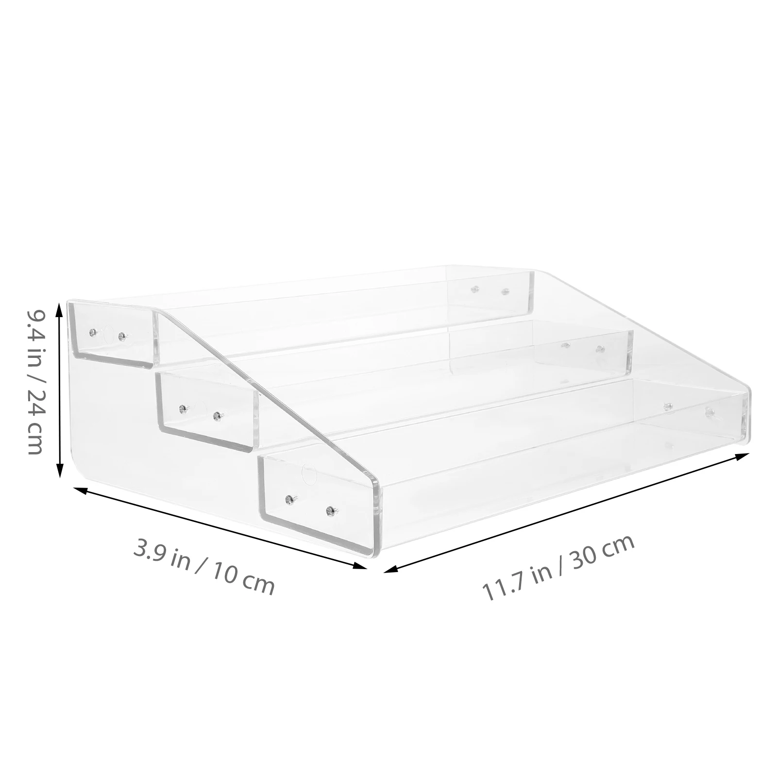 Large Capacity Clear Display Stand Acrylic Perfume Stationery Organizer Display Rack Desktop Storage Acrylic Shelves