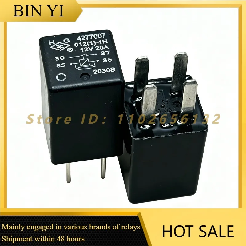 4277007 012(1)-1H 4Pin 12V 20A Automotive Relay Car Control Relay Replacement