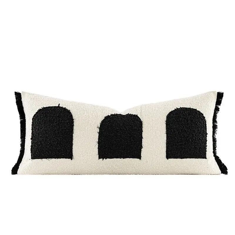 Handmade rope high-end hotel bed and breakfast bedding living room sofa long throw pillow