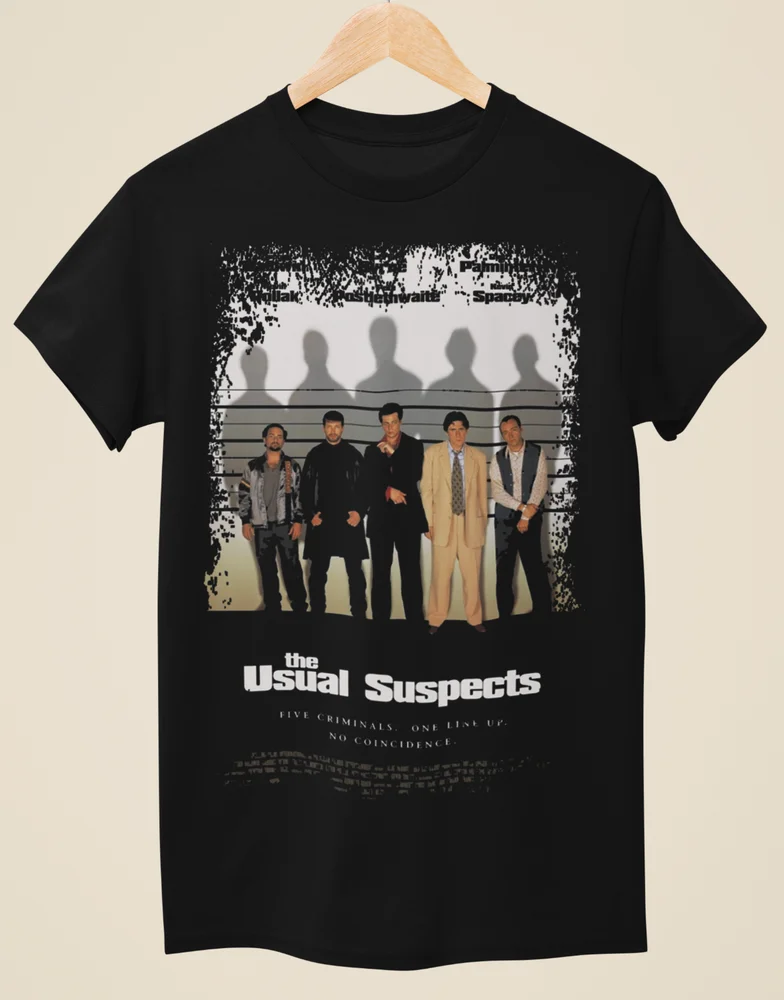 The Usual Suspects - Movie Poster Inspired Unisex Black T-Shirt