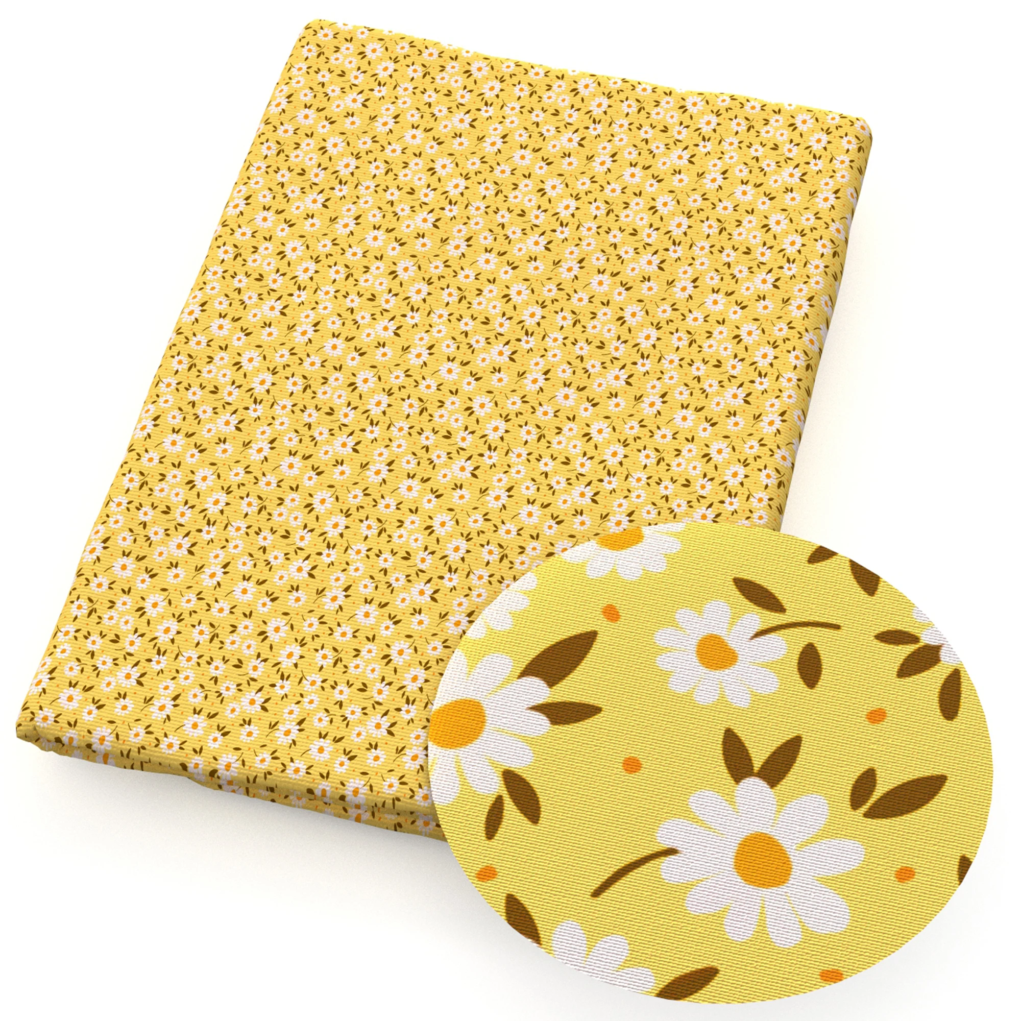 Floral Yellow Series 50*145cm 100% tessuto di cotone cucito Quilting tessuto ricamo materiale fai da te fatto a mano Patchework