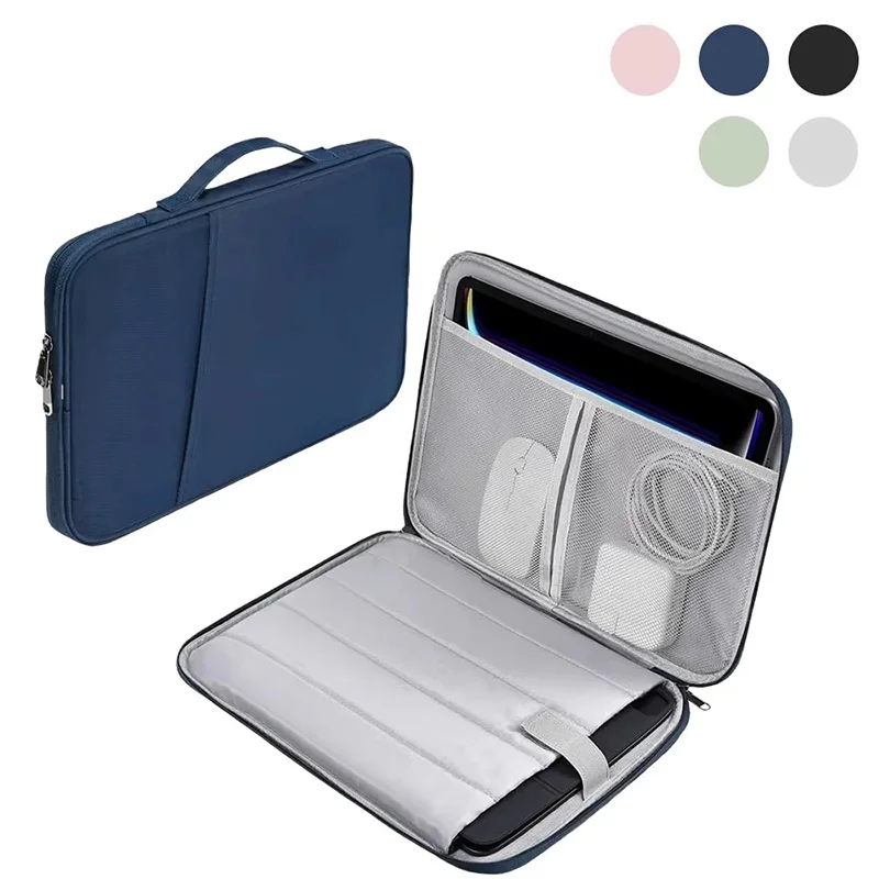 Waterproof Laptop Handle Bag 11 13 Inch Shockproof Sleeve Case For MacBook Air M4 M3 M2 Notebook Carry Cover Pouch With Pocket