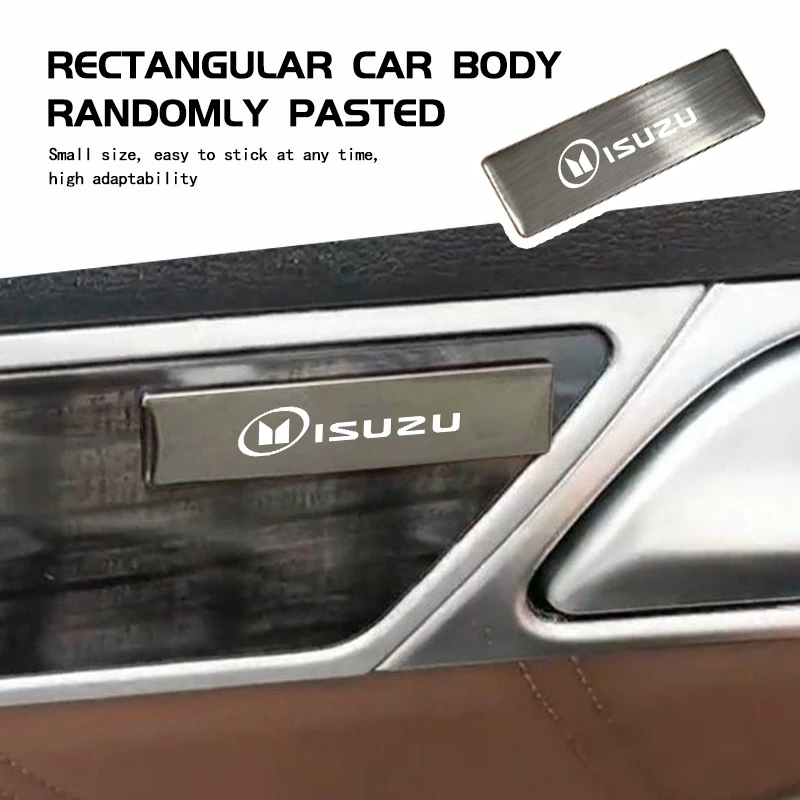 

For Isuzu Aluminum Alloy Car Logo Trunk Decal Emblem Decoration Sticker Accessories Ruimai D-MAX MU-X PANTHER 4X4 ASCENDER TAGA