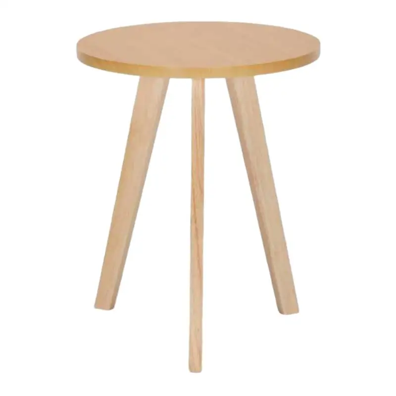 

Modern Accent Table with Solid Wood Frame and MDF Top, Stylish Design for Living Room or Bedroom Decor