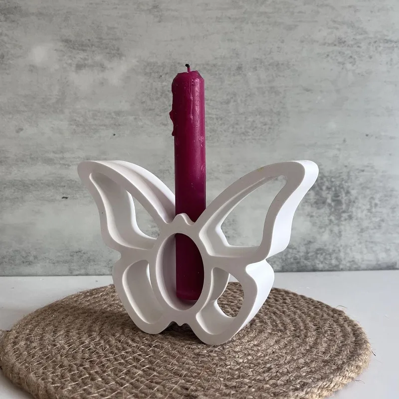 Butterfly Shape Hydroponic Vase Mold DIY Creative Butterfly Hollow Test Tube Flowerpot Concrete Craft Gift Casting Mould Decor