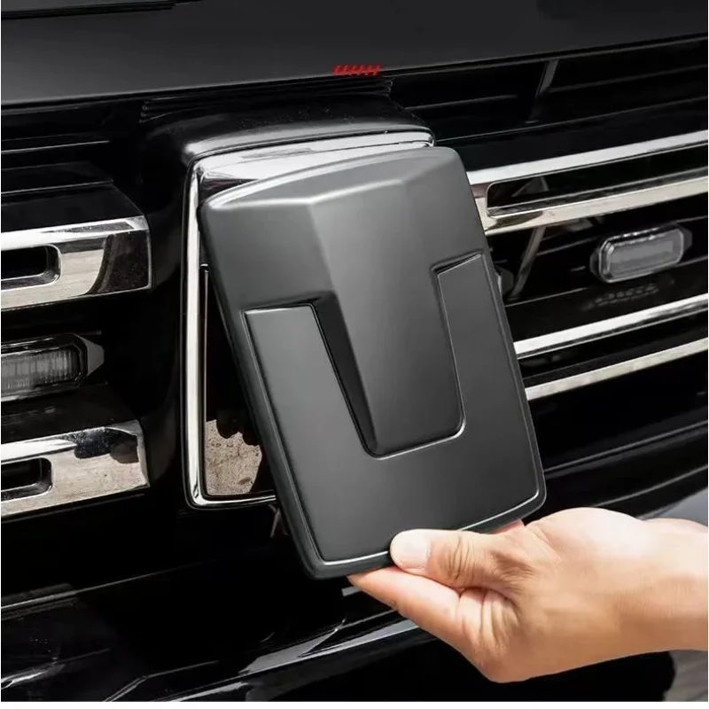 

Car 3D Sticker Front Emblem Badge Decals Black Badge Logo Emblem Cover Fit For Great Wall GWM WEY Tank 300 2021-2024