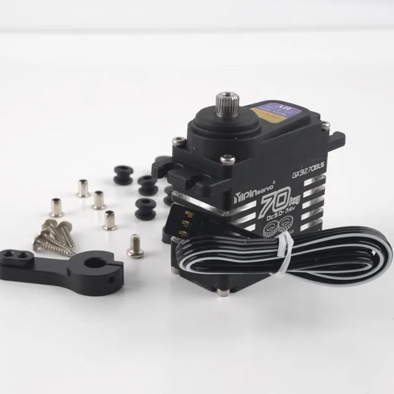 

70 кг цифровой сервопривод, бесщеточный двигатель 180/270/357/360 градусов, металлическая шестерня, сервоприводы, силовые функции, детали для радиоуправляемого автомобиля, модели робота, игрушки
