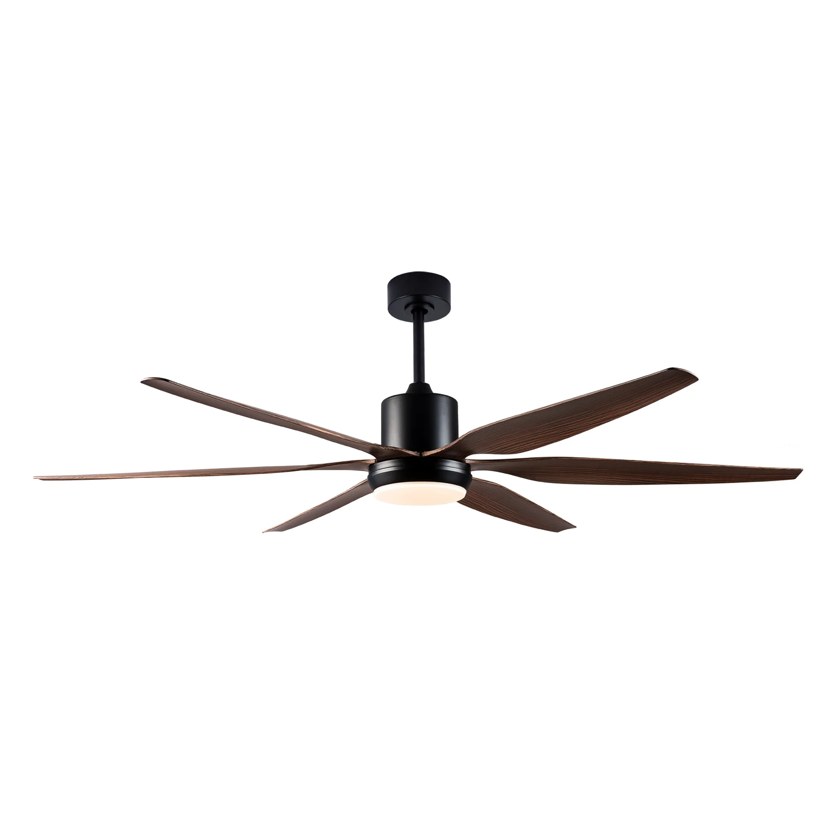 New 54/66Inch 6 Blade DC Motor Strong Ceiling Fan With 48W LED Light And Remote Control For Large Living Room Large Dining Room