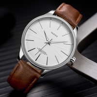 YAZOLE 512 Quartz Watch Men's Minimalist Casual Leather Strap Gift Watch Men's Watch relogio masculino