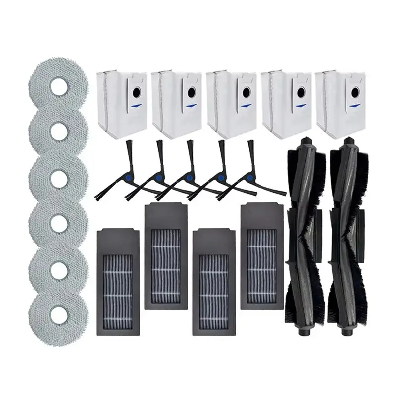A01F-For Ecovacs Deebot X2 Omni/ X2 Pro/ X2 Robot Vacuum Accessories Roller Main Side Brush Filter Mop Cloth Dust Bag Parts