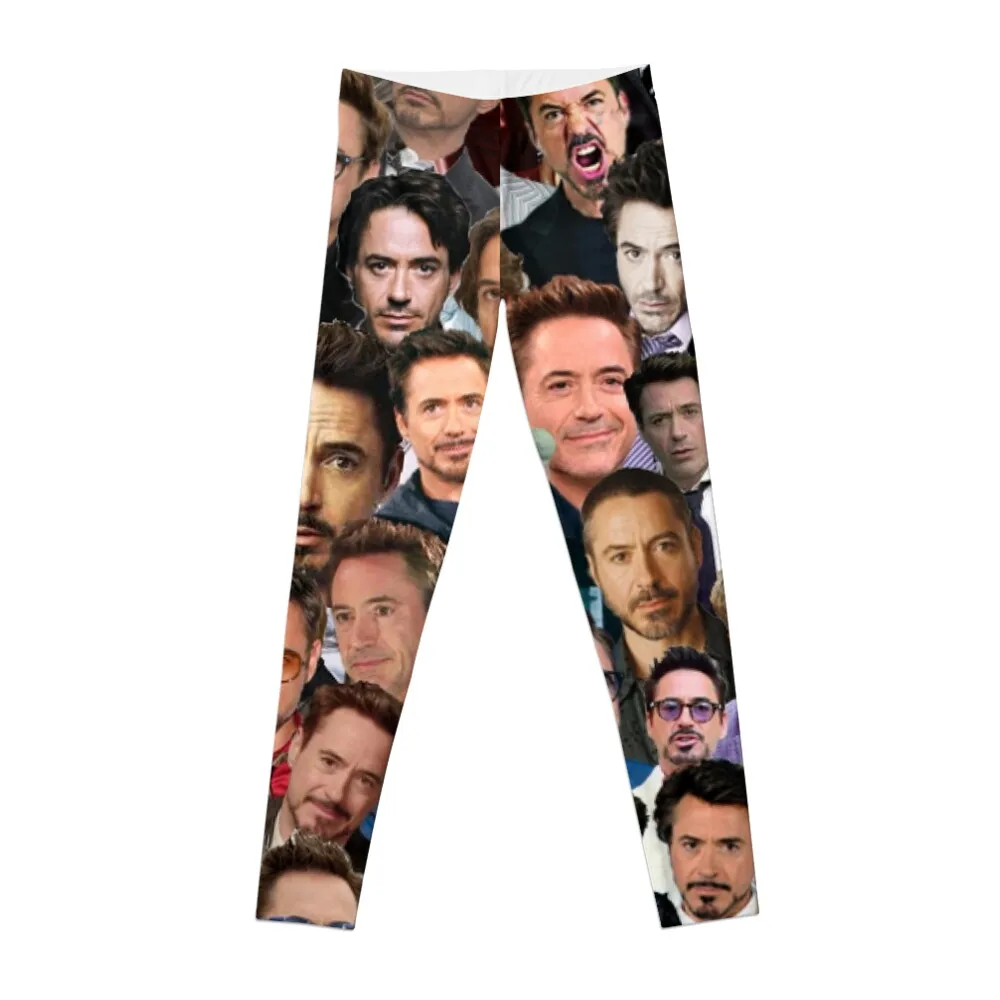 robert downey jr. collage Leggings exercise clothing for Women's gym Sports female Womens Leggings