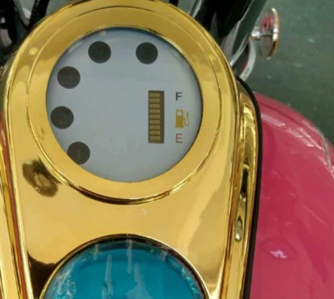 For 150/125 Tank Gauge Assembly,Tank Decoration Cover, Gear Gauge, Electroplated Housing