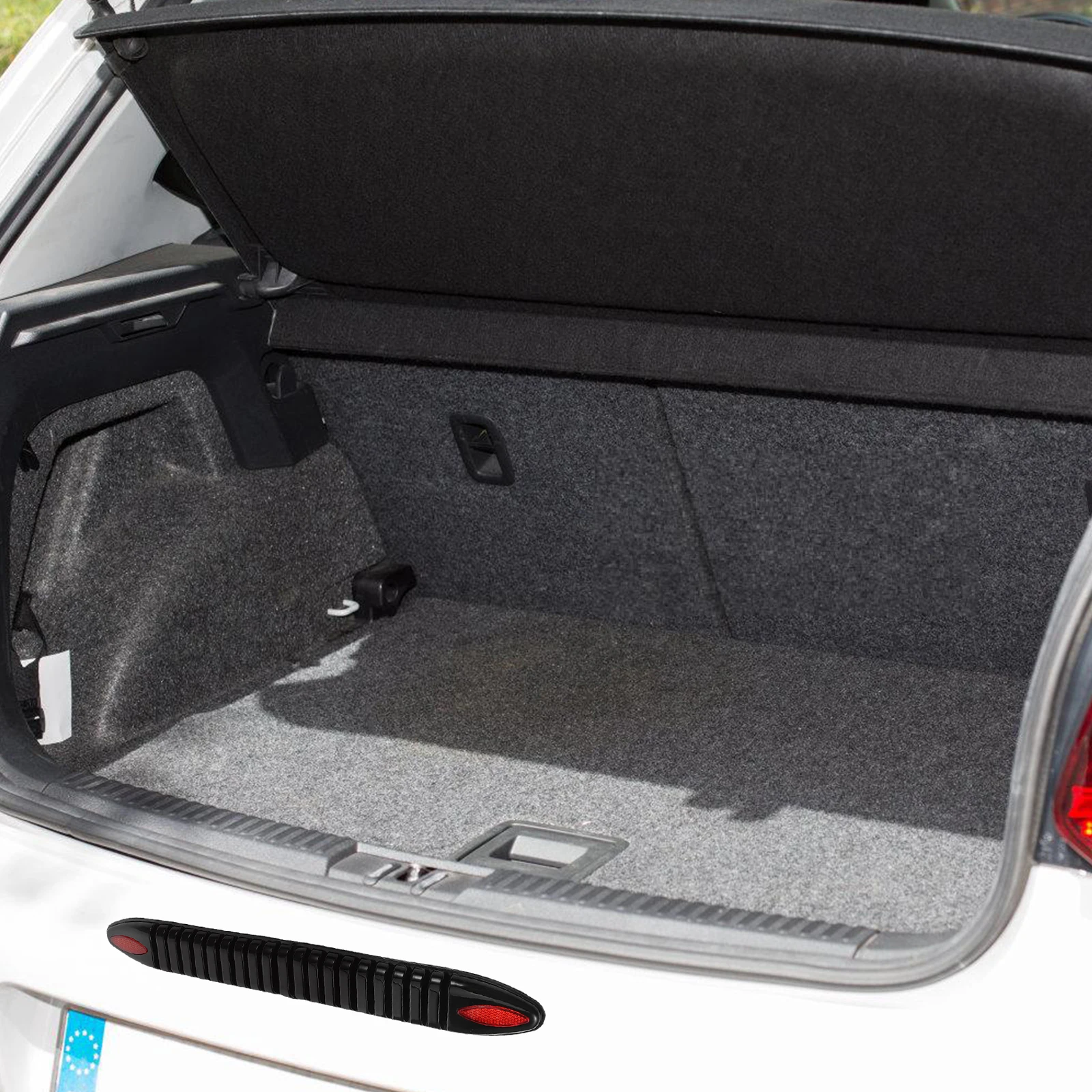 

4pcs Car Bumper Guards Pvc Anti Collision Strips Front Rear Scratch Resistant Durable Adhesive Protector Trim Universal Fit