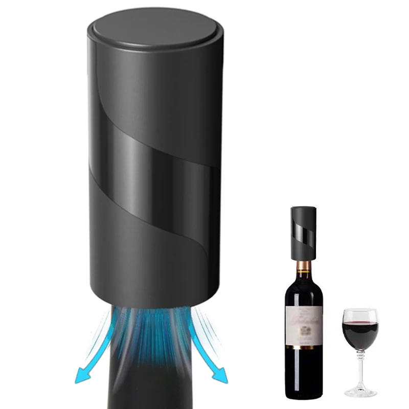 Electric Vacuum Wine Stopper Reusable Wine Vacuum Pump Wine Stopper Keep Fresh Home Bar Tools Automatic Vacuum Wine Saver