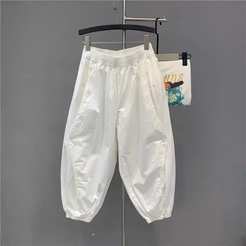 

Extra Large 300 Pounds Street Style Casual Loose Lantern Pants Men's Summer Ultra Thin Harlan Pants Trendy Loose Fit Trousers