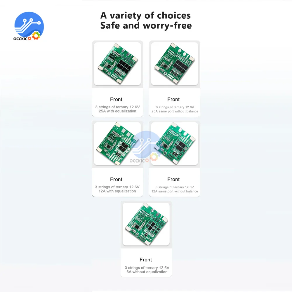 BMS-リチウムイオン電池充電器3s 12v 6a 12a 25a 18650,保護ボード,ジャイロスコープボード,充電器,パワーバンク用バランス