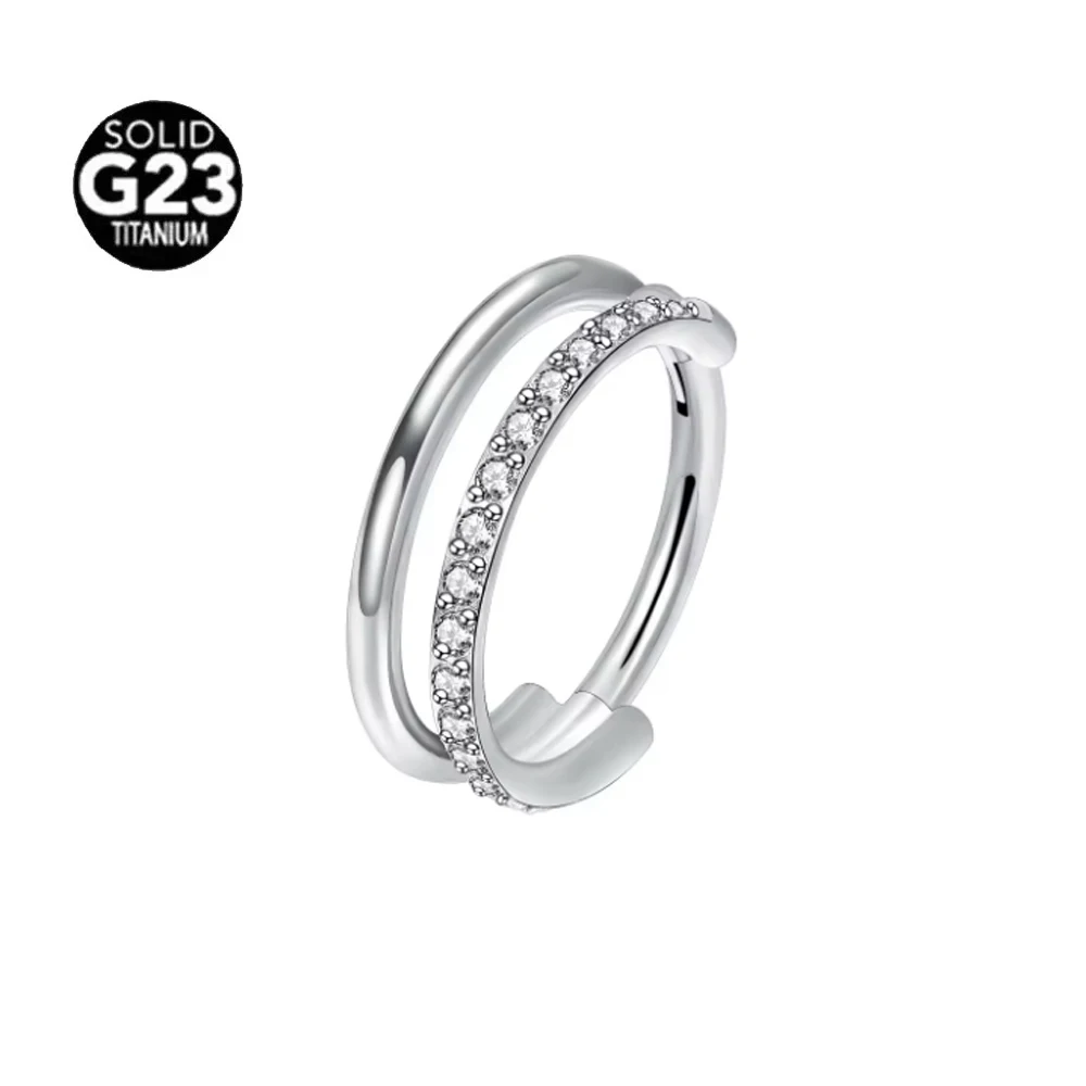 G23 Titanium Moon Septum Nose Ring