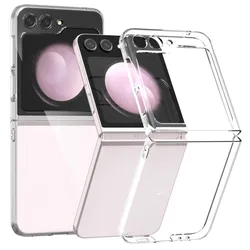 Transparent Hard PC Ultra Slim Case for Samsung Galaxy Z Flip 6 5 4 3 7 ZFlip 1 2 Clear Matte Shockproof Cover for Samsung flip6