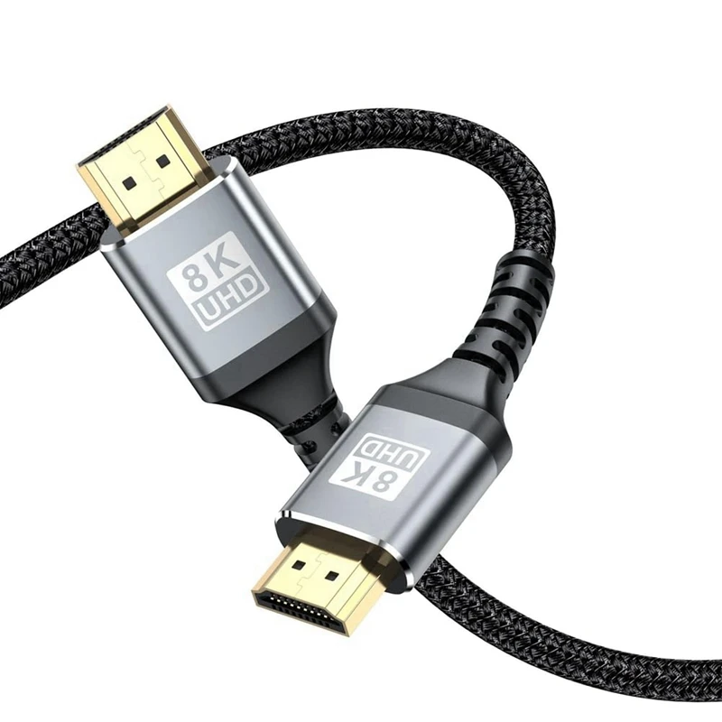 Ultra HD Cable Multi-Function  HDTV 8K-Compatible 2.1 48Gbps For TV & Computer Monitor 1.5M Easy To Use