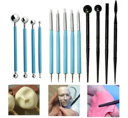 13Pcs Polymer Modeling Clay Sculpting Tools, Dotting Pen, Silicone Tips, Ball Stylus, Pottery Ceramic Clay Indentation Tools Set