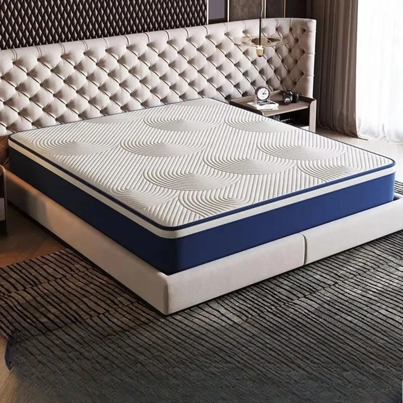 Rolled Pocket Spring Mattress with Latex and Memory Foam Thick Soft Bed for Home Hotel and Homestay Use