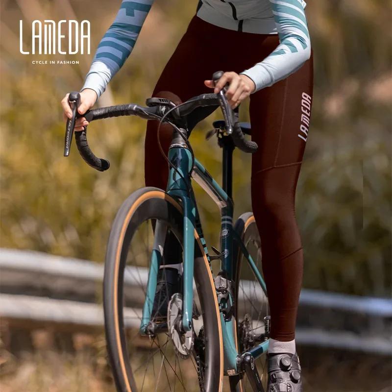 Lameda Women's Winter Pants, Thermal Wool Pants for Cycling, Long Windproof Pants for Cycling Sports