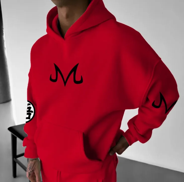 Felpe con cappuccio ufficiale con personaggi Dragon Ball stampati per uomo, donna e coppia, felpe da strada larghe e oversize