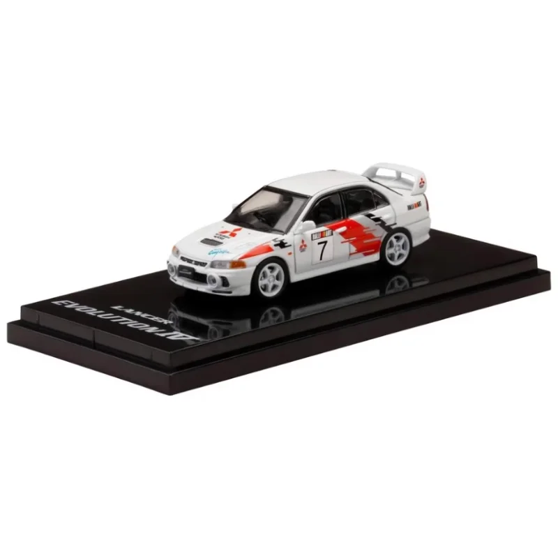 

Литье под давлением Hobby Japan масштаб 1/64 Lancer GSR EVO4 # 7-й раллийная модель автомобиля из сплава, Коллекционная игрушка, подарок, сувенир, витрина, орнамент