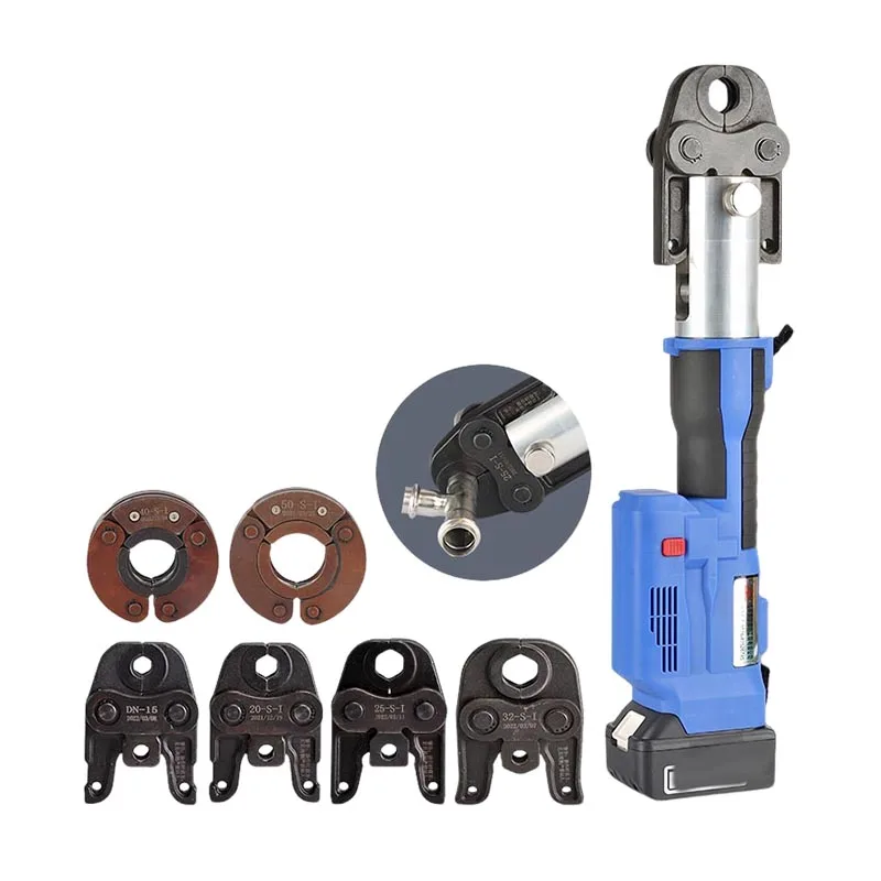 Electric Hydraulic Pipe Pliers Stainless Steel  Water Pipe Crimping Tool Lithium Battery Hydraulic Clamp