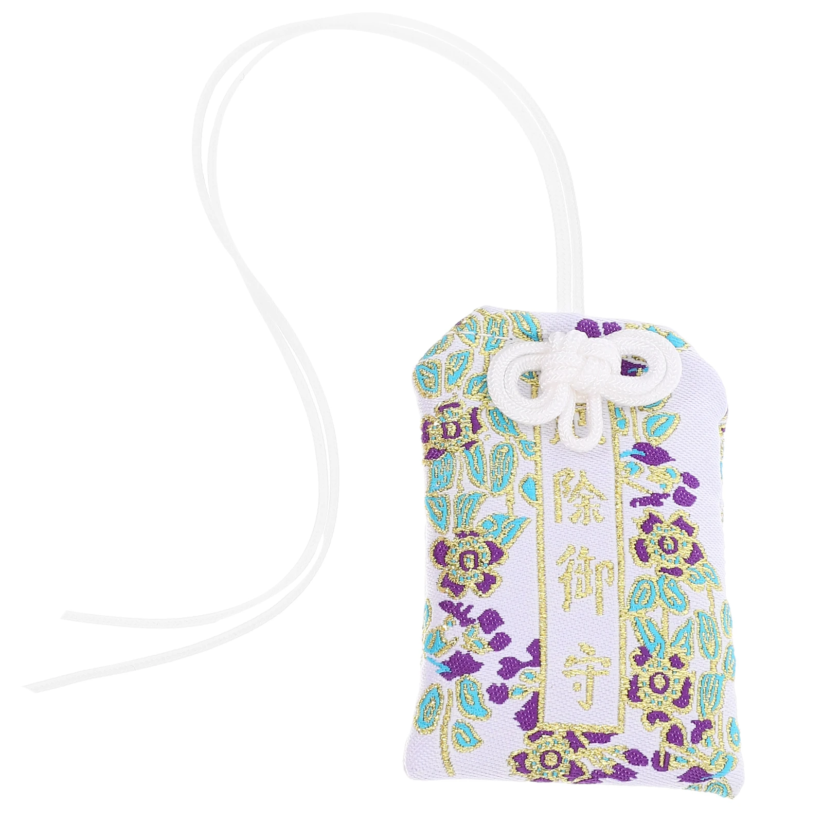 

1PCS Japanese Omamori Amulet Charm White Small Gift Car Home Bag Protection Lucky Charms Blessing Decor Vehicle Rearview nament