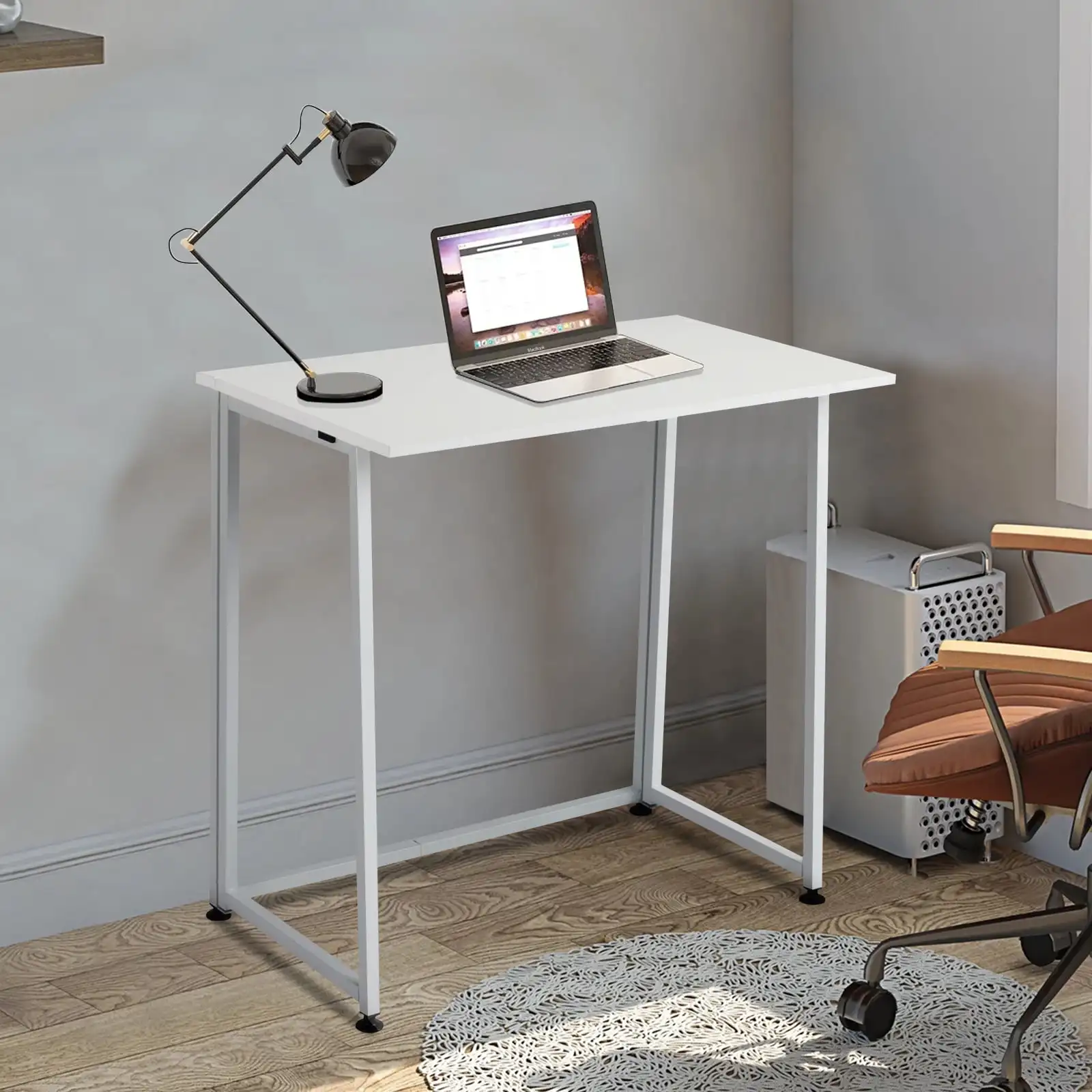 

Ktaxon Folding Writing Computer Desk Home Office Study PC Writing Table,White