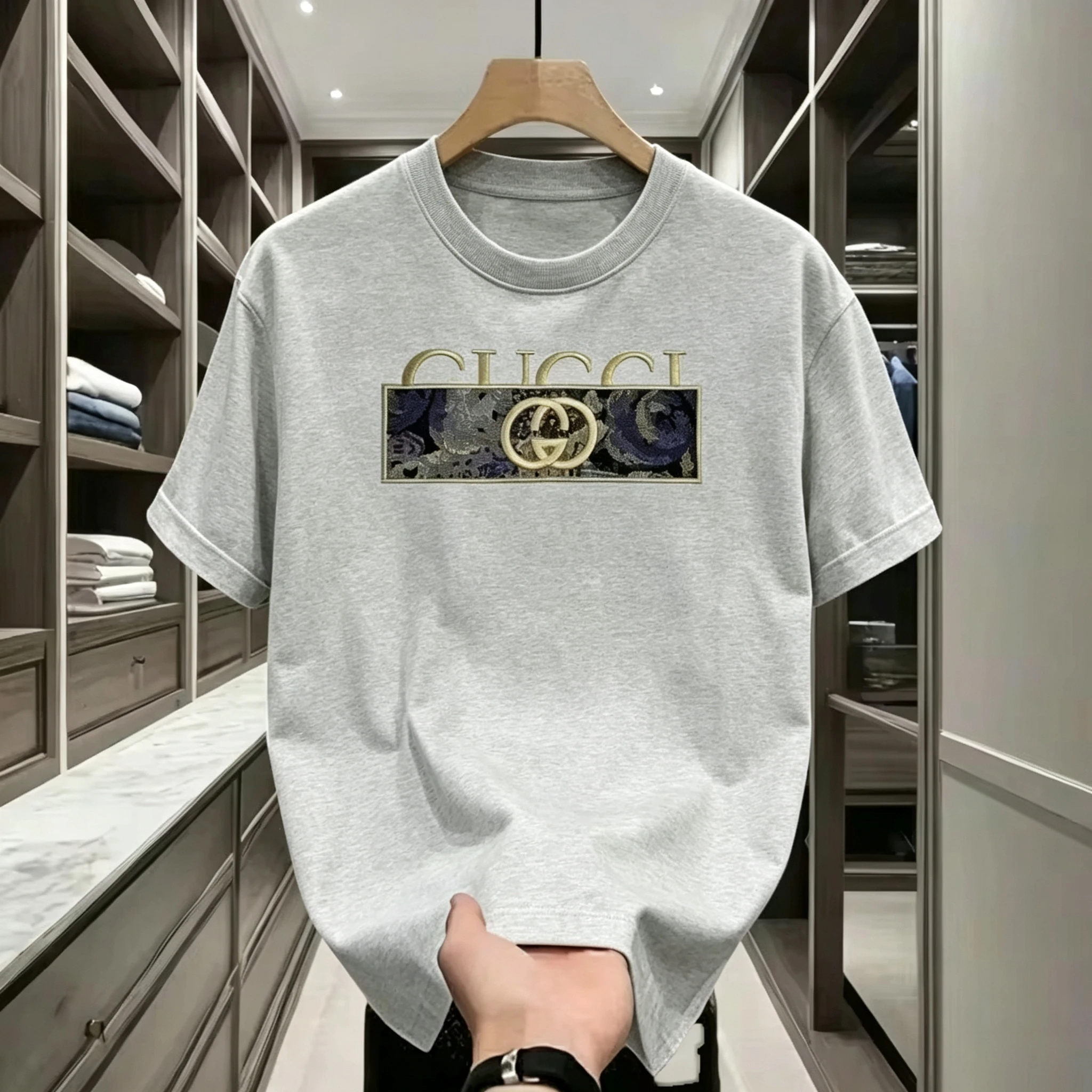 2026 New Luxury Brand Letterprint Men's and Women's Short-Sleeved Round-Neck T-Shirt - Street Style Men's Clothing T-Shirt