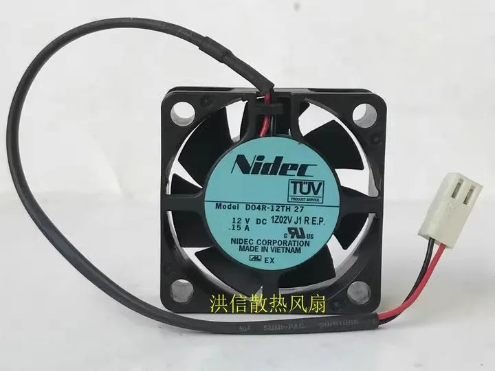 

Free shipping new Nidec 4015 D04R-12TH DC12V 0.15A 2-wire 40 * 15mm cooling fan