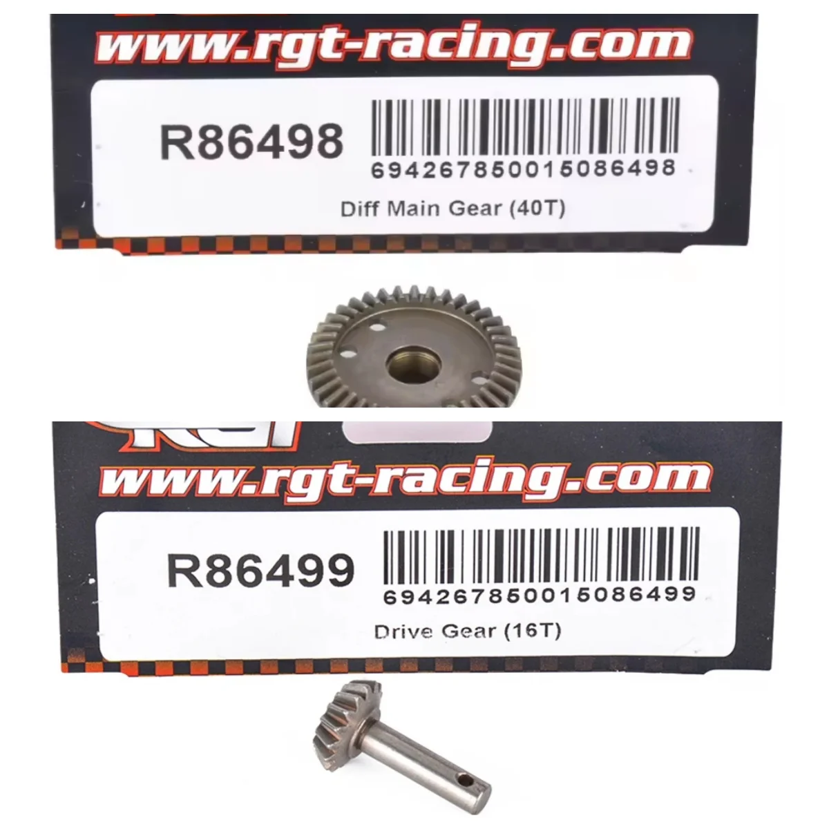 RGT RC R86499 Drive Gear (16T) R86498 Diff Main Gear (40T) For EX86170  EX86150 EX86160 EX86190 1/10 Electric Remote Model Car