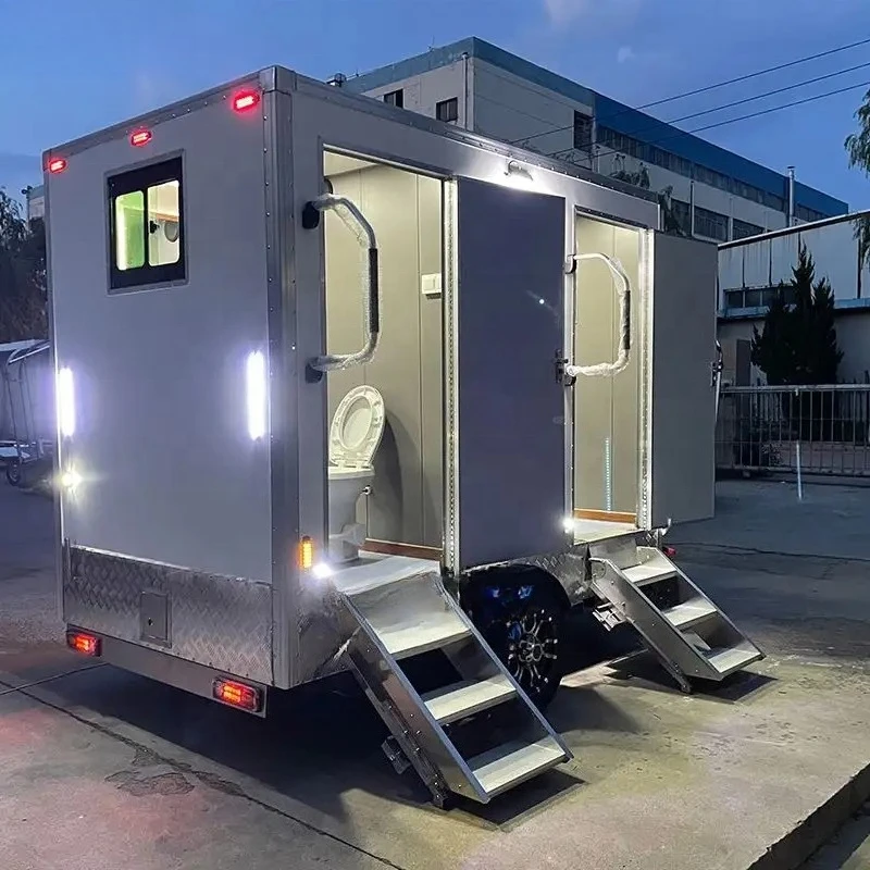 Air Conditioned Mobile Restroom Trailer Portable Outdoor Bathroom with Modern Design