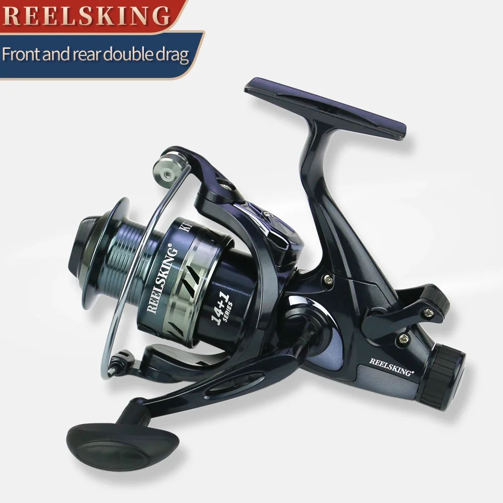 

Suitable Middle/Large Size Fish Fishing Reel Metal Spool10kg Max Power Front Rear Double Brake Fishing Sea Reels 3000-6000Sereis