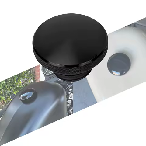 Motorcycle CNC Aluminum Decorative Oil Cap Fuel Gas Tank Cover Fits For Harley Sportster XL48 883 1200 Touring FLHR Dyna Softail