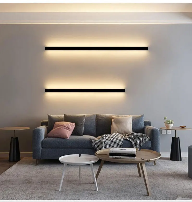 Meistverkaufte Lange Wandleuchte, Nachttischlampe, Schlafzimmerbeleuchtung, Einfache Dimmbare Hintergrundbeleuchtung für TV und Sofa, Heimdekoration