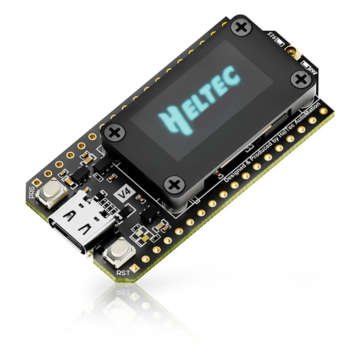 #66M Electronics Accessories,LoRa 32 V4 Meshtastic GPS with Case ESP32 SX1262 0.96inch OLED (PCB)