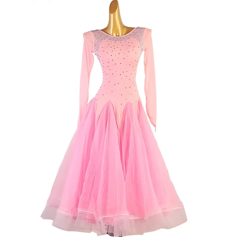 

Ballroom Modern Dance Dress Stand Kids Stage Costume Girls Waltz Competition Clothes Womens Jazz Fashion Outfit Performance Prom