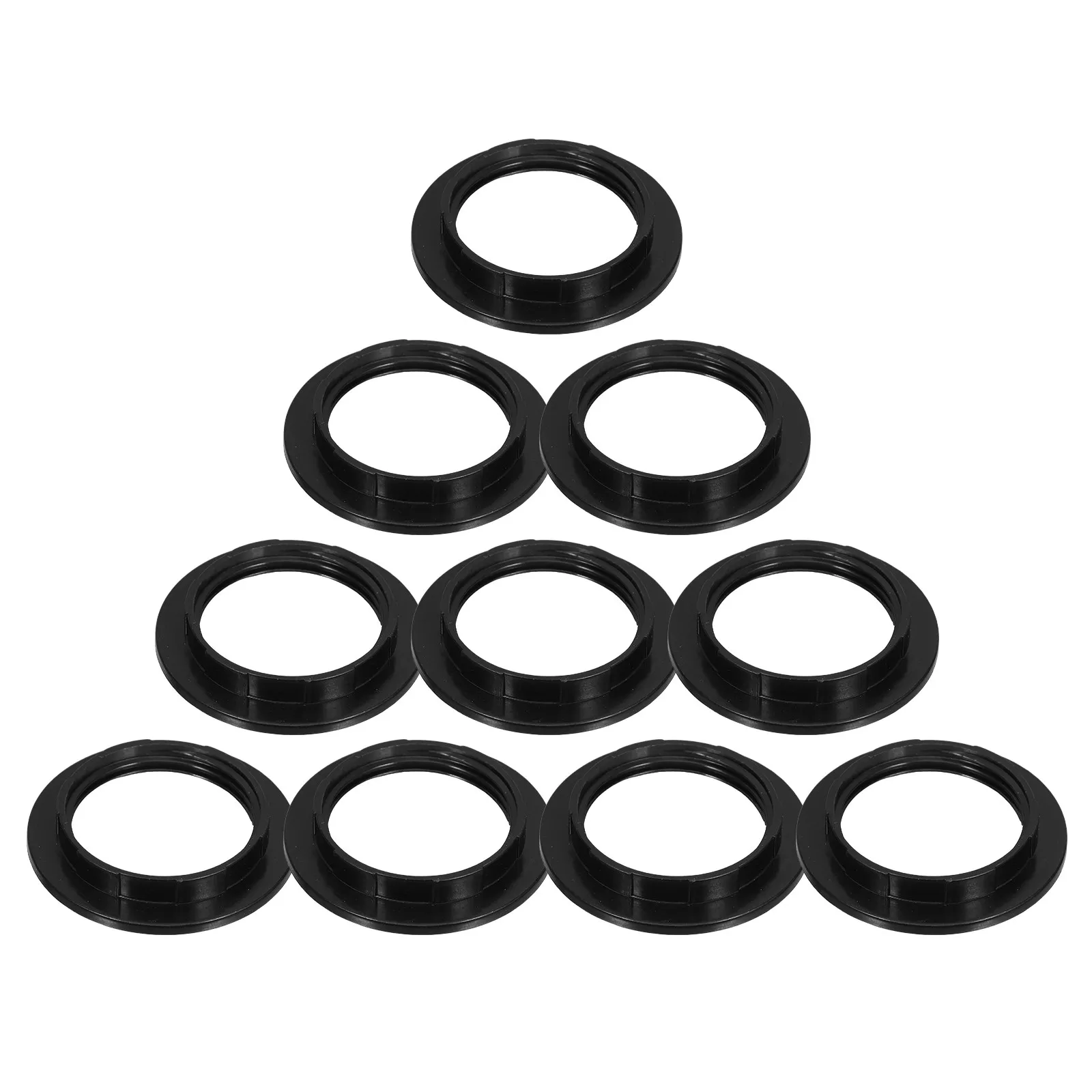 Light Socket Shade Rings Plastic Threaded Socket Ring Medium Base E27 Secure Fit Replacement Lamp Retaining Rings Accessories