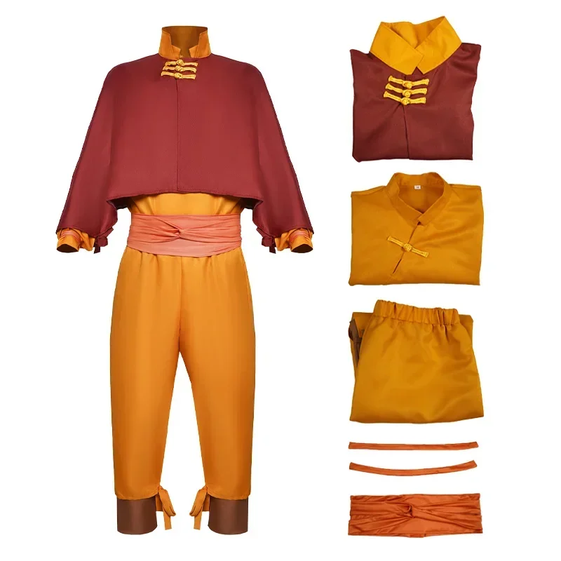 SN55Aang Косплей Костюм Аватар Последний маг воздуха Ролевая игра для Хэллоуина Аниме Comic Con Аватар Наряды для взрослых @ 54WE